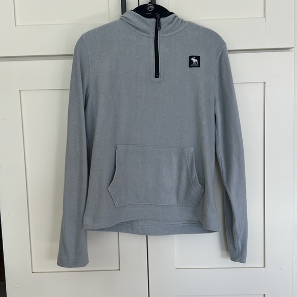 Abercrombie & Fitch Fleece Quarter Zip Hoodie - Picture 11 of 12